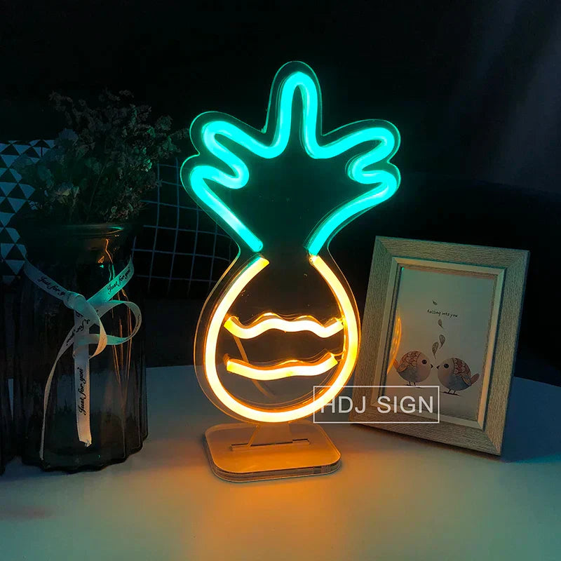 NeonBurger – LED Nattlampa i Hamburgarform | Unik Belysning för Kök och Fest