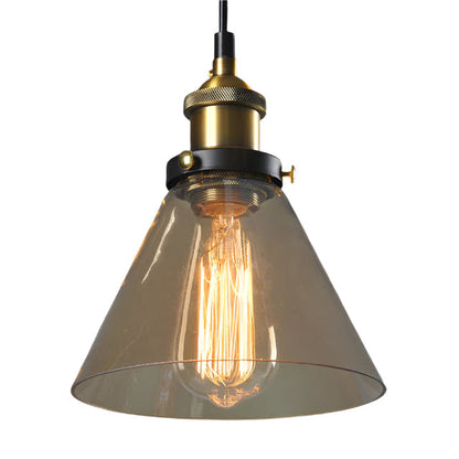 Tidlös antik glas pendellampa