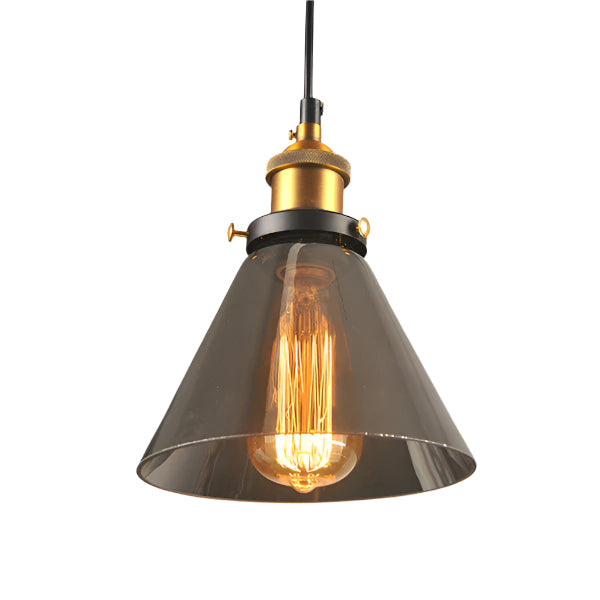 Tidlös antik glas pendellampa