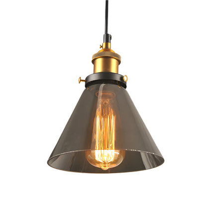 Tidlös antik glas pendellampa