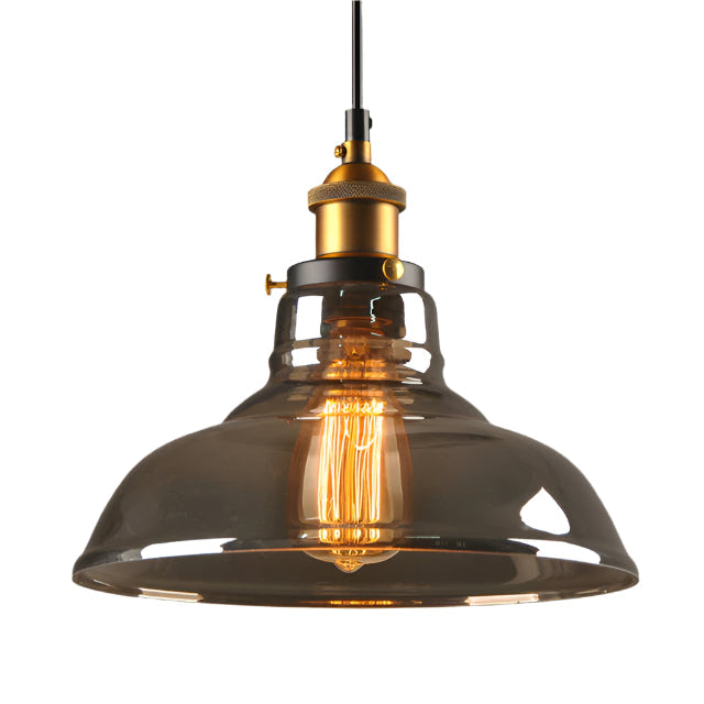 Tidlös antik glas pendellampa