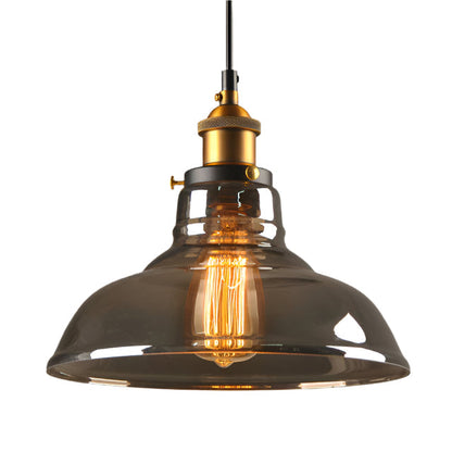 Tidlös antik glas pendellampa
