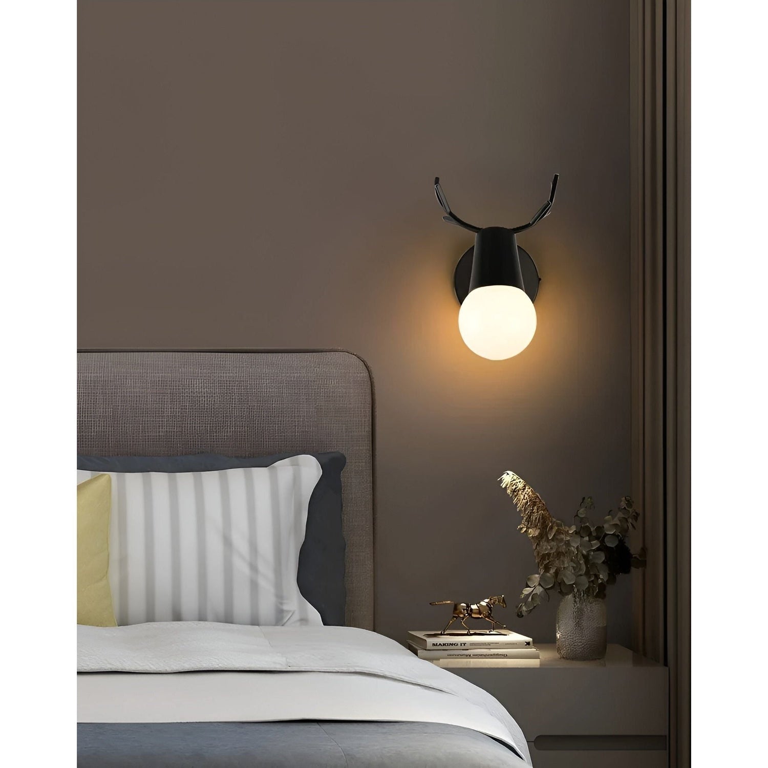 AntlerSpark Light - Nordisk Macaron Horn LED Vägglampa