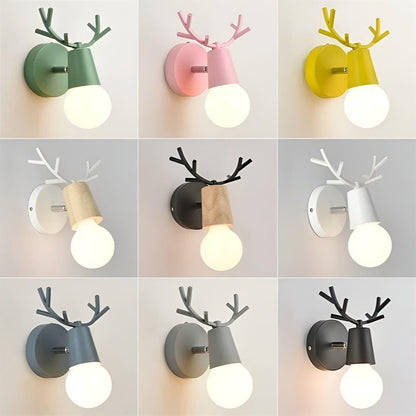 AntlerSpark Light - Nordisk Macaron Horn LED Vägglampa