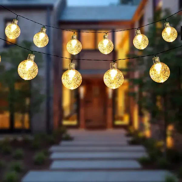 GlitterLuxe - Vattentäta solcell LED-ljusslingor