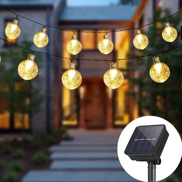 GlitterLuxe - Vattentäta solcell LED-ljusslingor