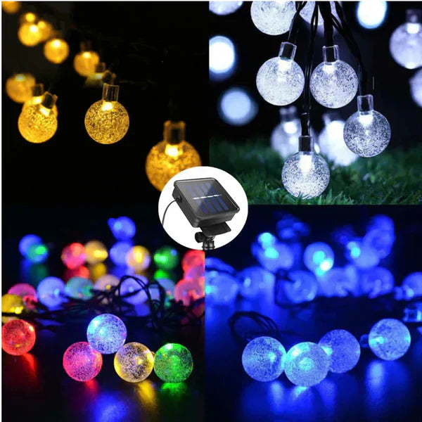 GlitterLuxe - Vattentäta solcell LED-ljusslingor
