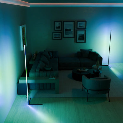 Apollo LED Golvlampa - Modern och Färgglad Belysning för Stilsäkra Interiörer