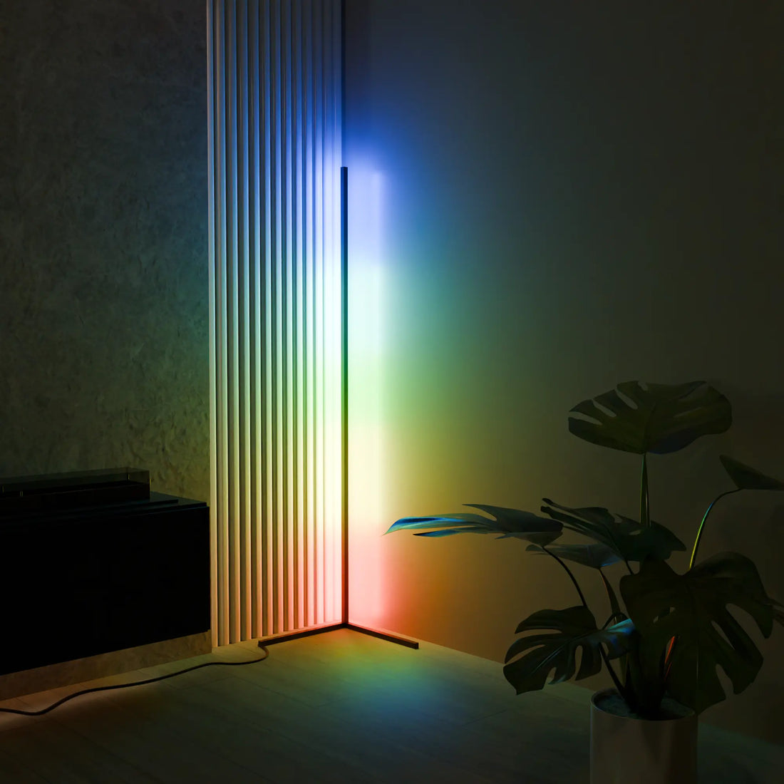 Apollo LED Golvlampa - Modern och Färgglad Belysning för Stilsäkra Interiörer