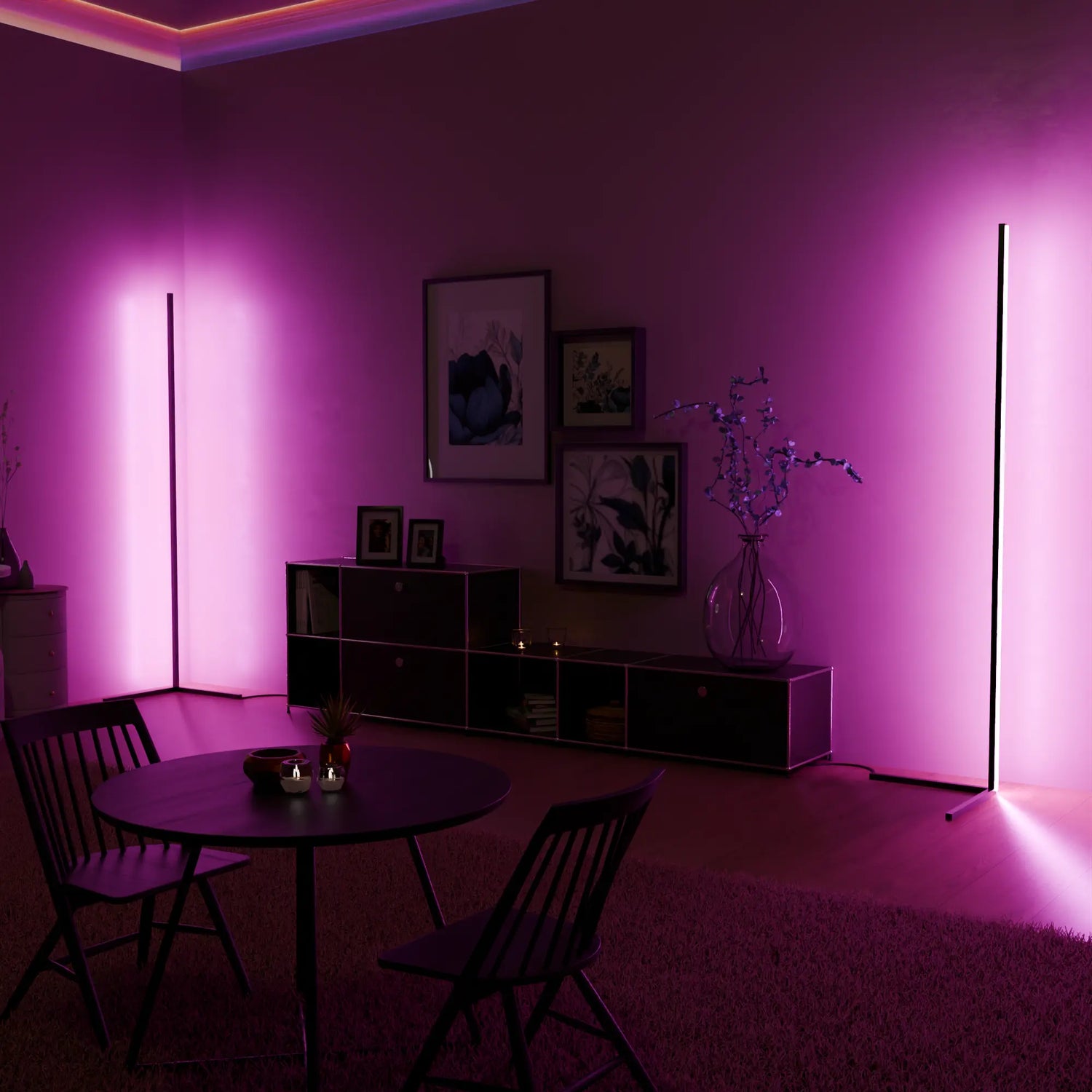 Apollo LED Golvlampa - Modern och Färgglad Belysning för Stilsäkra Interiörer