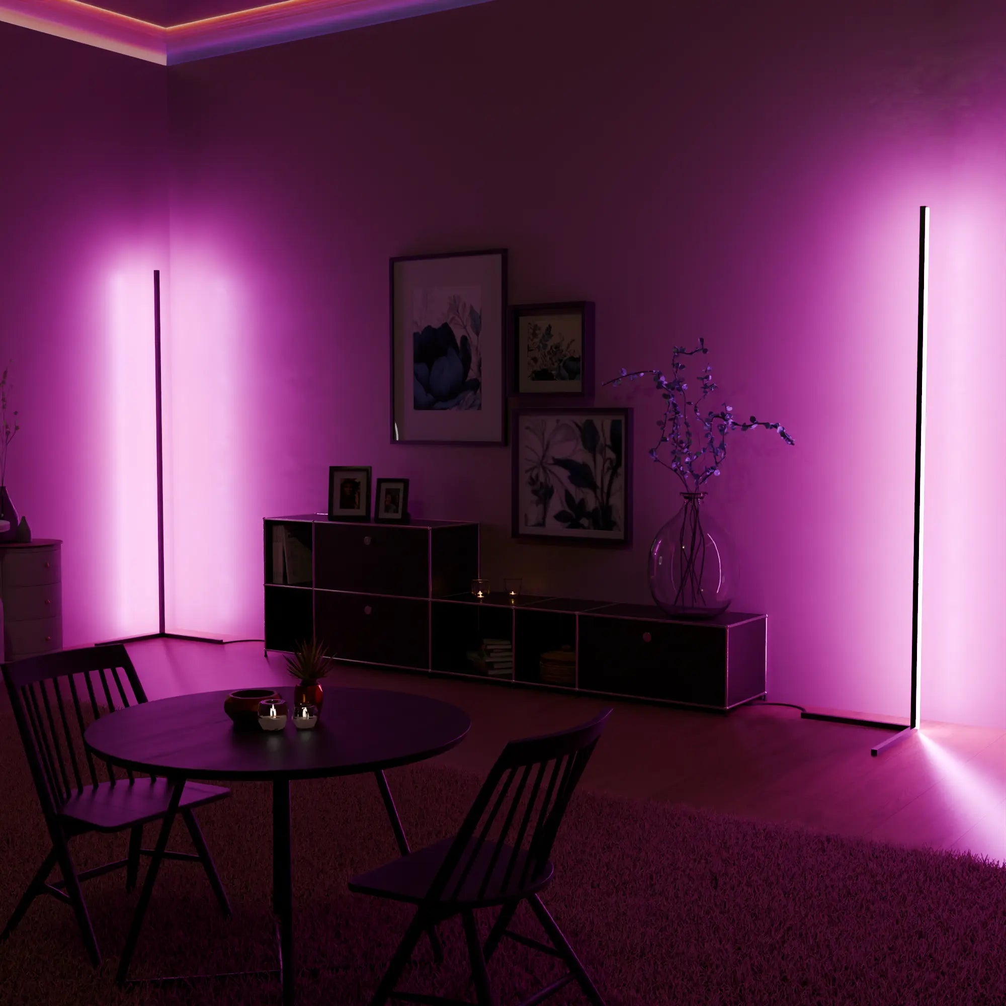Apollo LED Golvlampa - Modern och Färgglad Belysning för Stilsäkra Interiörer