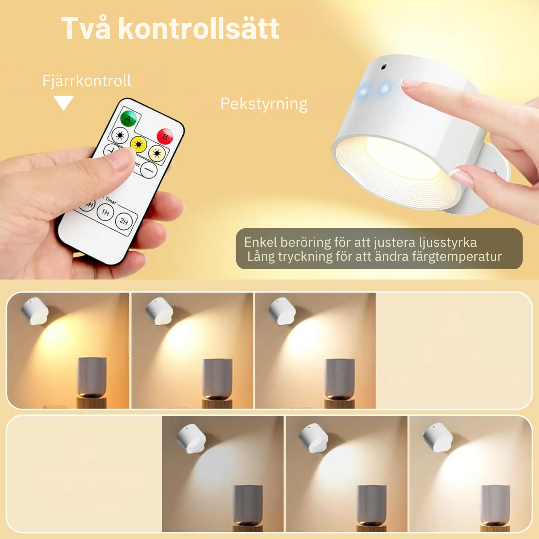 InfinityGlow – Oändligt Djup LED Vägglampa | 1+1 Gratis