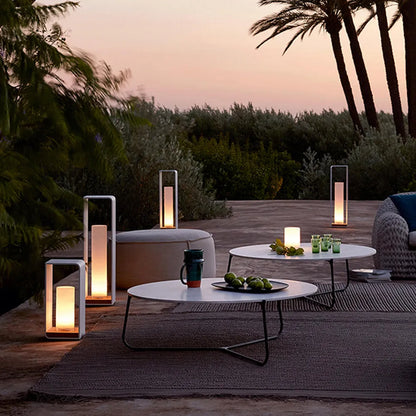 Utomhus Golvlampa Metall Solenergi LED Ljus