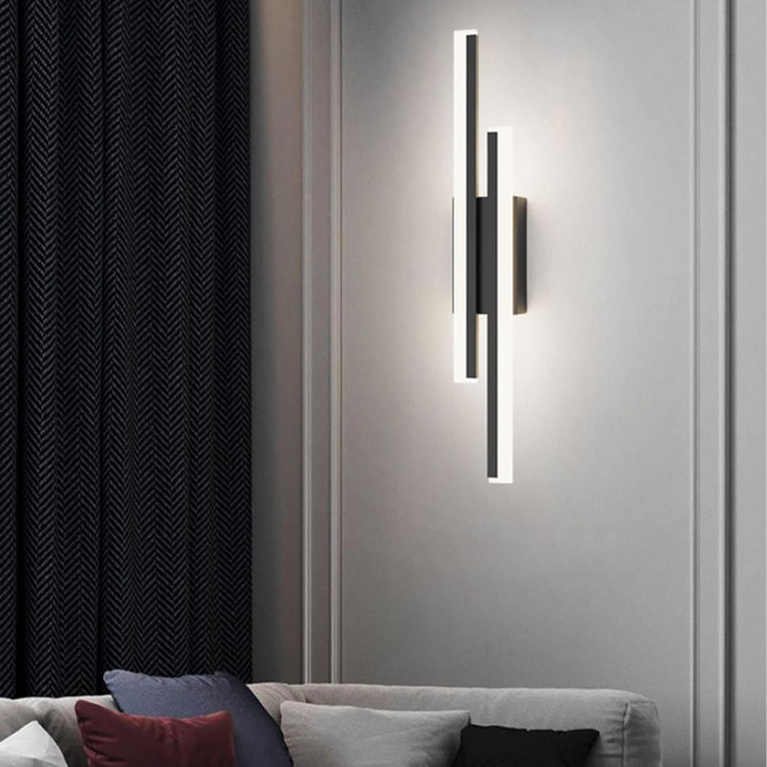 Akryl LED Vägglampa | Vardagsrum | Metall-Akryl | 18,9&quot; Armatur | Brick by Brick