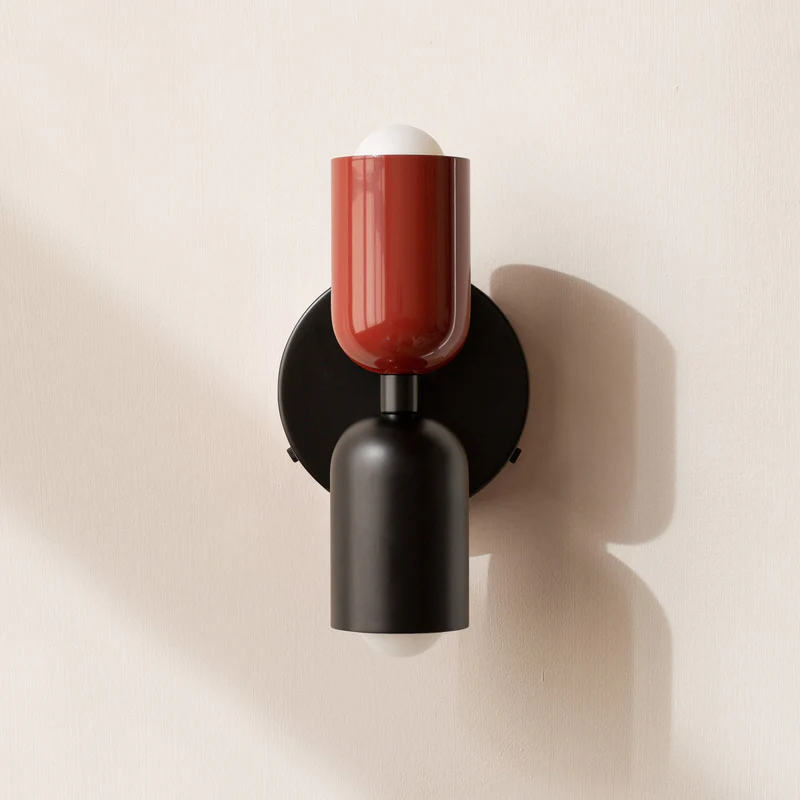 Vägglampa Modern Dubbel Glas Sconce Armatur