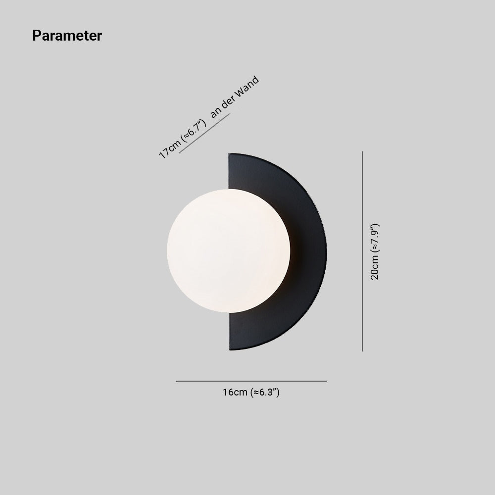 Eterna Flair Modern LED Vägglampa Metall Glas Sovrum Vardagsrum
