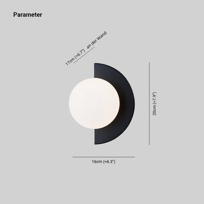 Eterna Flair Modern LED Vägglampa Metall Glas Sovrum Vardagsrum