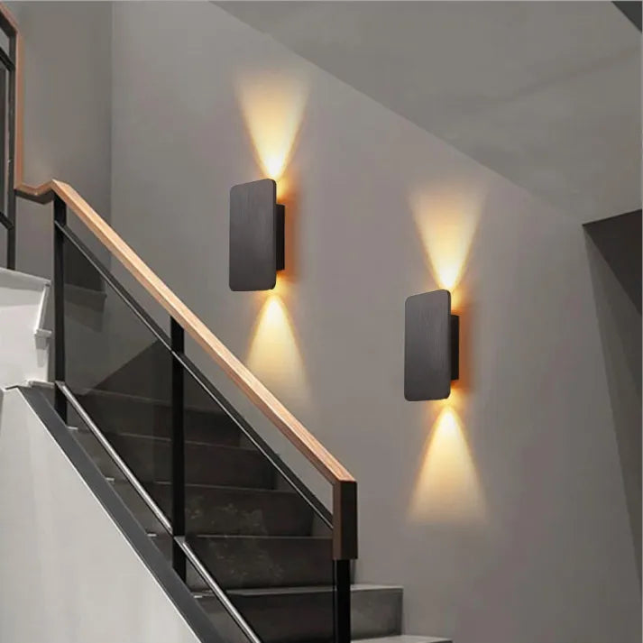 Vägglampa Modern Metall Rektangulär LED Inomhus