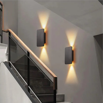 Vägglampa Modern Metall Rektangulär LED Inomhus