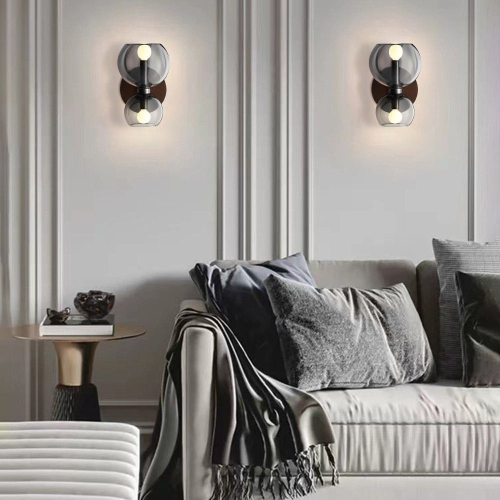 Valentina Modern LED Vägglampa från Luminoir - Vit - Metall/Glas - För Vardagsrum