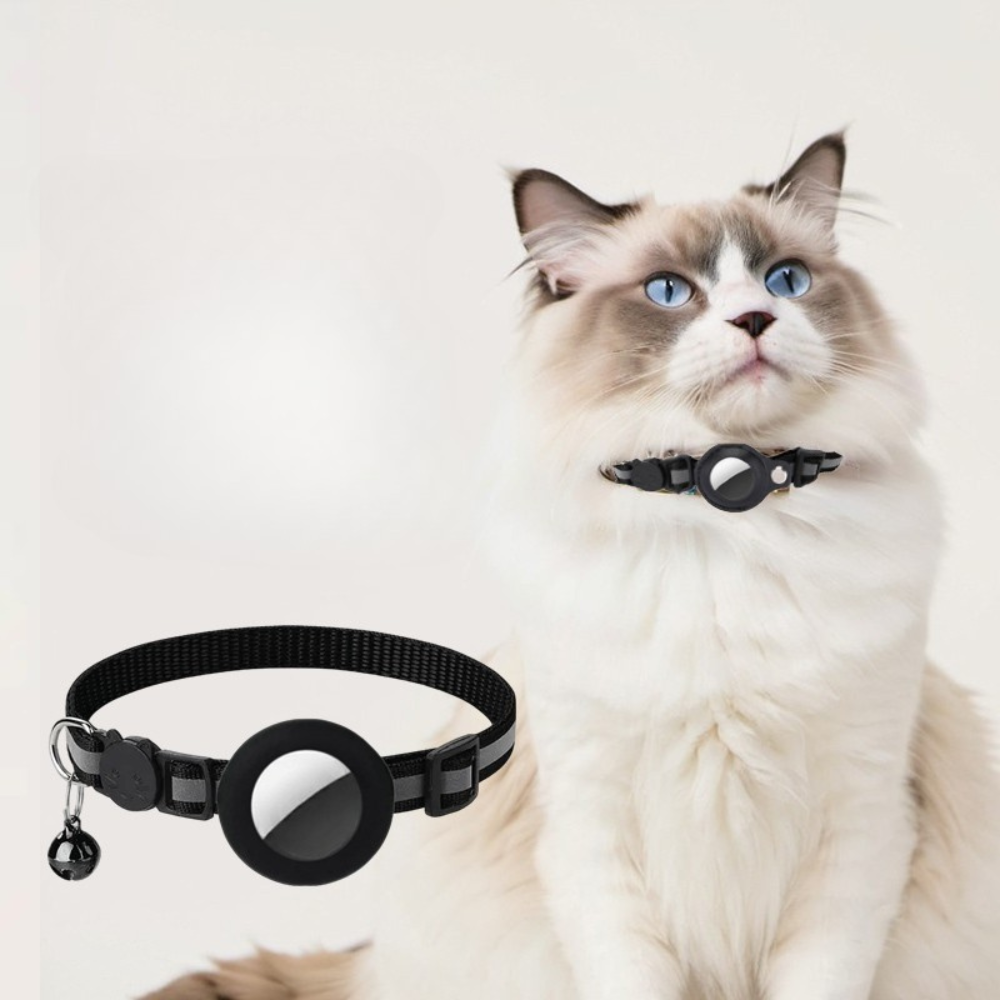 Katt Halsband Nylon Reflekterande GPS Tracker Rem