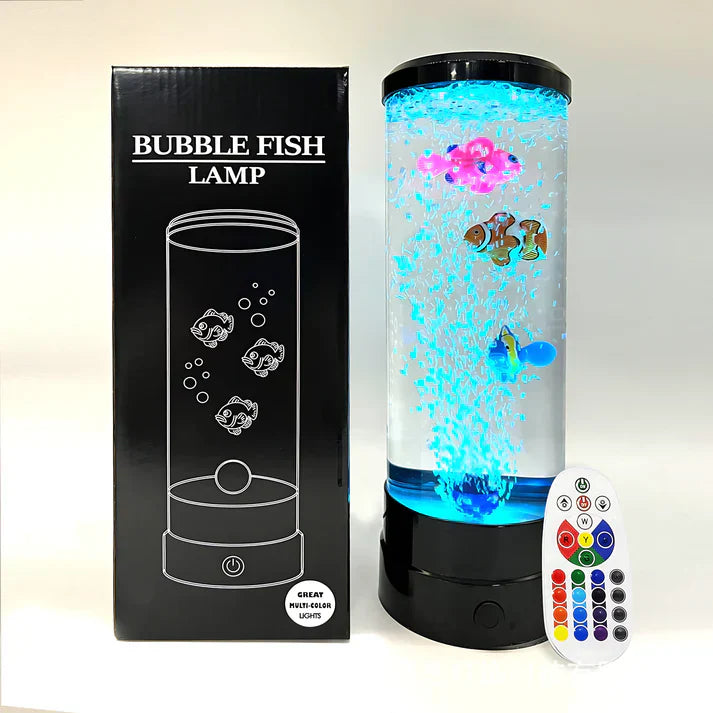 Carvallo Bubble Vis Lampa | Avkopplande bubbel-ljusshow | LED 500 Lumen | För avkoppling & atmosfär