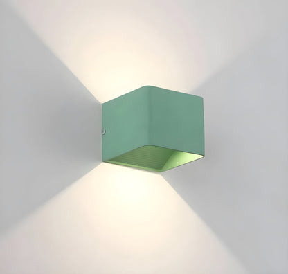 GlowBurst Light - Modern Fyrkantig LED Vägglampa