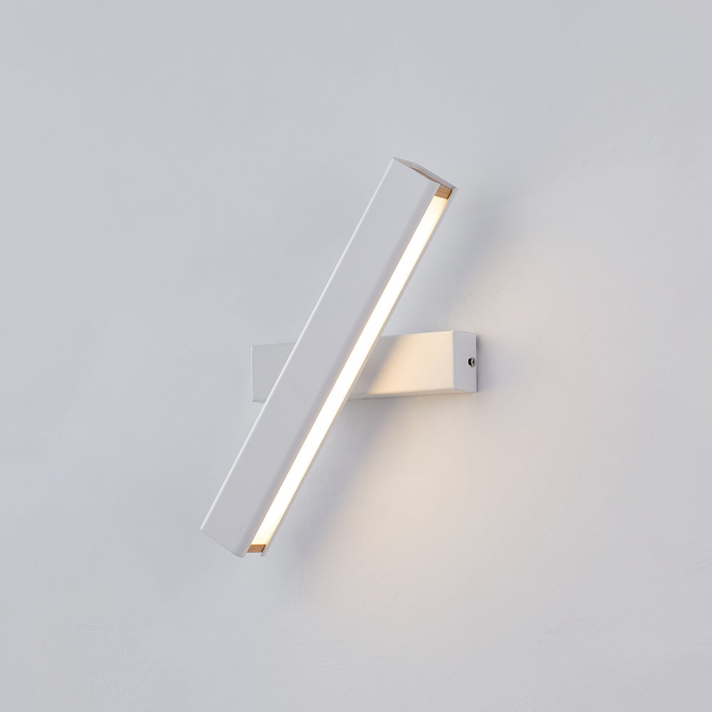 Aqsa Modern LED Vägglampa Inre Dimmbar Rektangulär Metall/Trä Vardagsrum