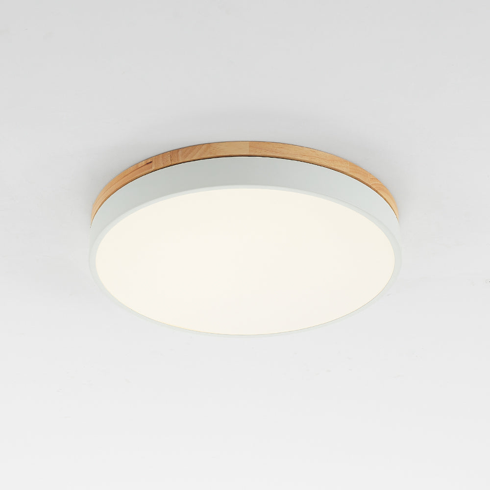 Lumière Moderne Taklampa - Vit Grå Metall och Trä för Sovrum och Vardagsrum