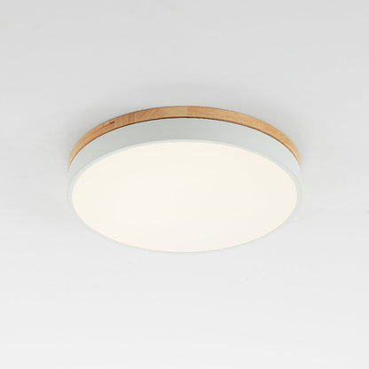 Lumière Moderne Taklampa - Vit Grå Metall och Trä för Sovrum och Vardagsrum