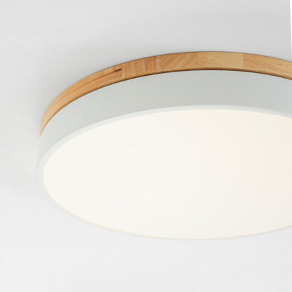 Lumière Moderne Taklampa - Vit Grå Metall och Trä för Sovrum och Vardagsrum