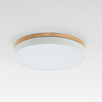 Lumière Moderne Taklampa - Vit Grå Metall och Trä för Sovrum och Vardagsrum