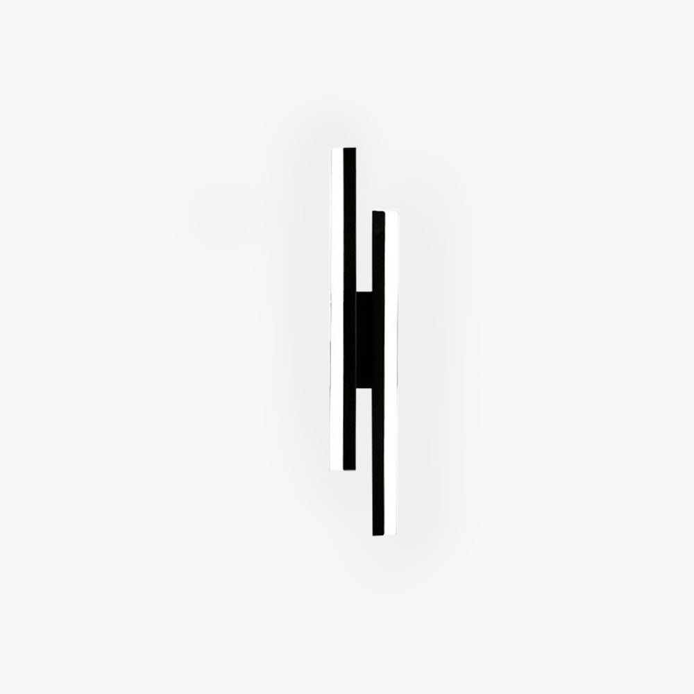 Alana Modern LED Vägglampa - Svart/Guld, Vardagsrum/Sovrum, Akryl &amp; Metall
