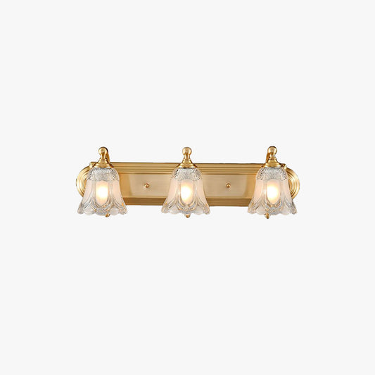 Modern LED Blom Wandleuchte Guld Badrum Metall & Kristall