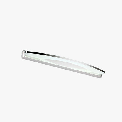 Leigh Modern Minimalistisk Oval LED Vägglampa Krom Sovrum/Badrum Metall Akryl