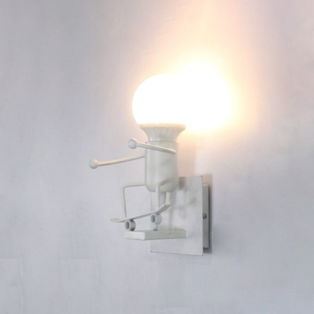 Moderna LED Vägglampa Vit/Svart för Badrum och Vardagsrum