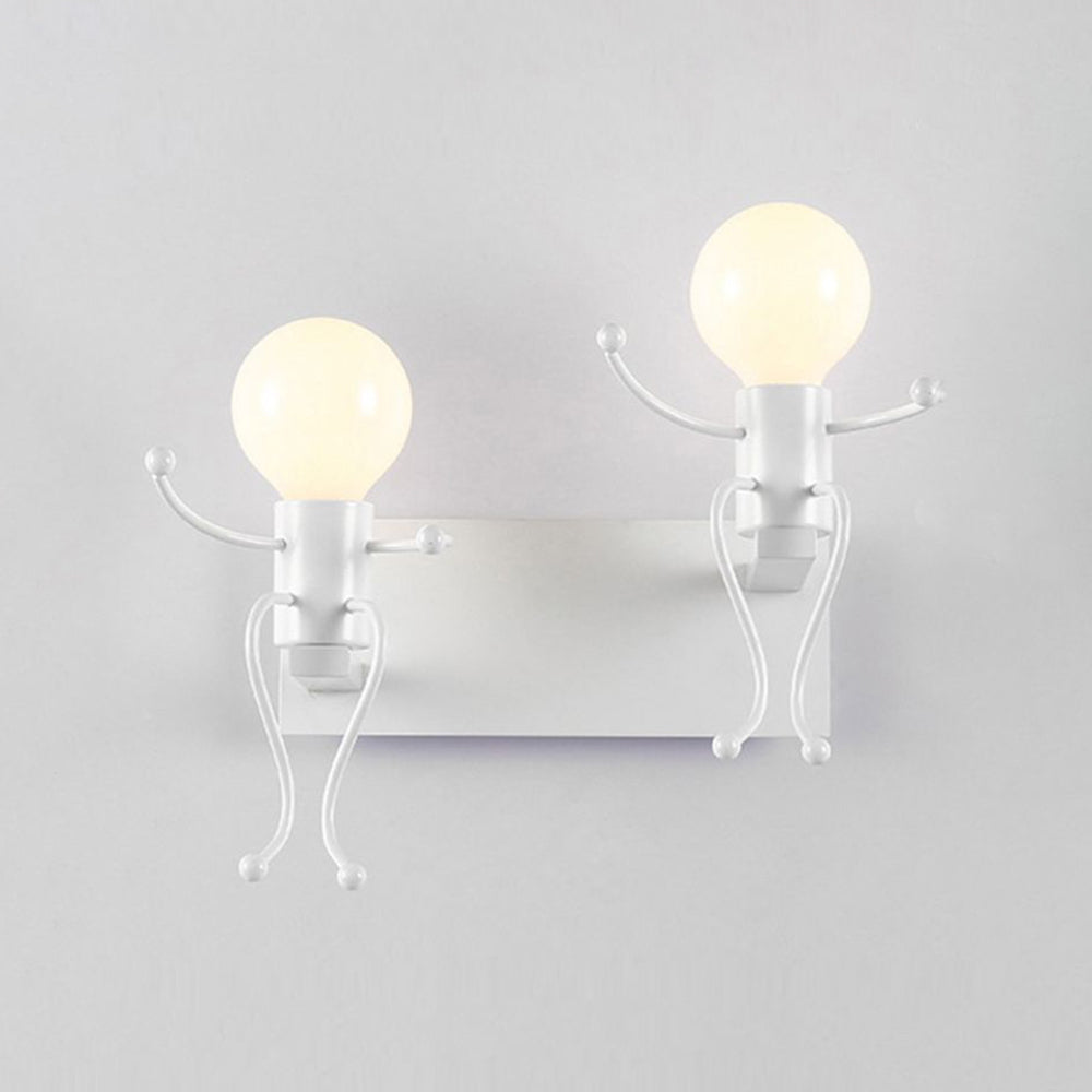Moderna LED Vägglampa Vit/Svart för Badrum och Vardagsrum