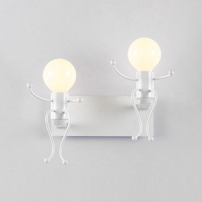 Moderna LED Vägglampa Vit/Svart för Badrum och Vardagsrum