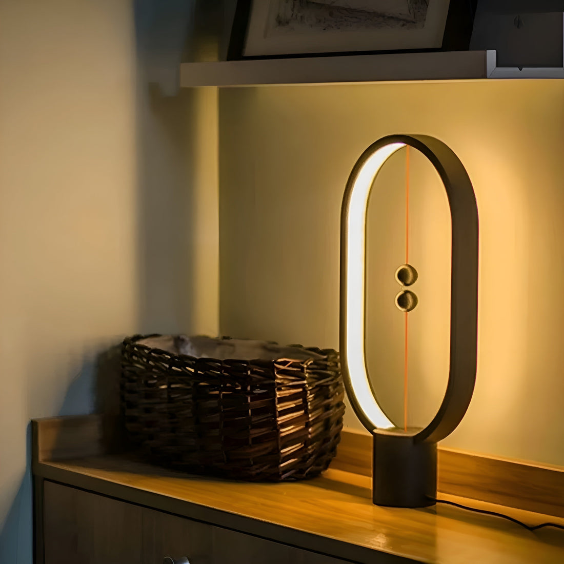 BalanceGlow Lampa - Dekorativ LED Mini Balance Nattlampa