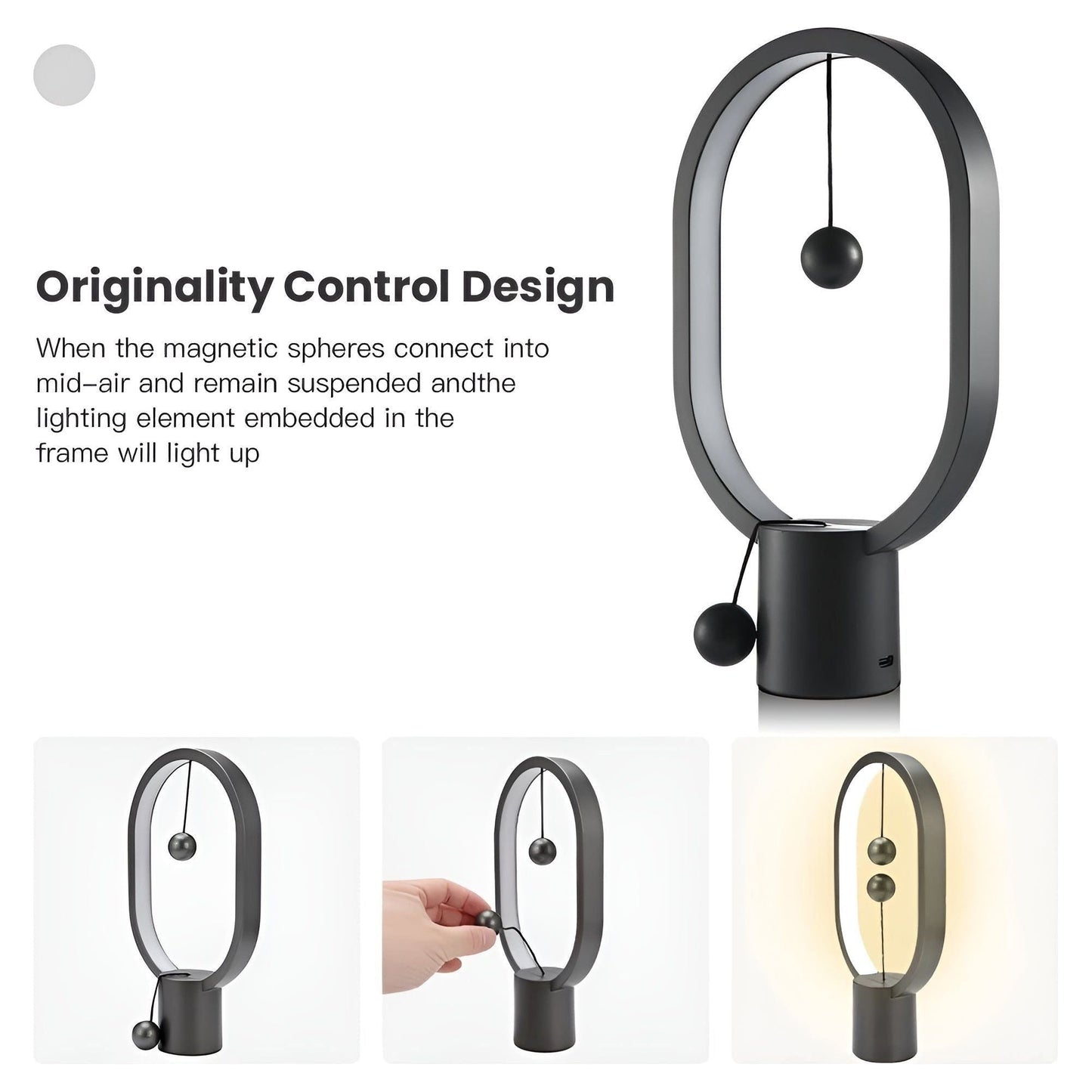 BalanceGlow Lampa - Dekorativ LED Mini Balance Nattlampa