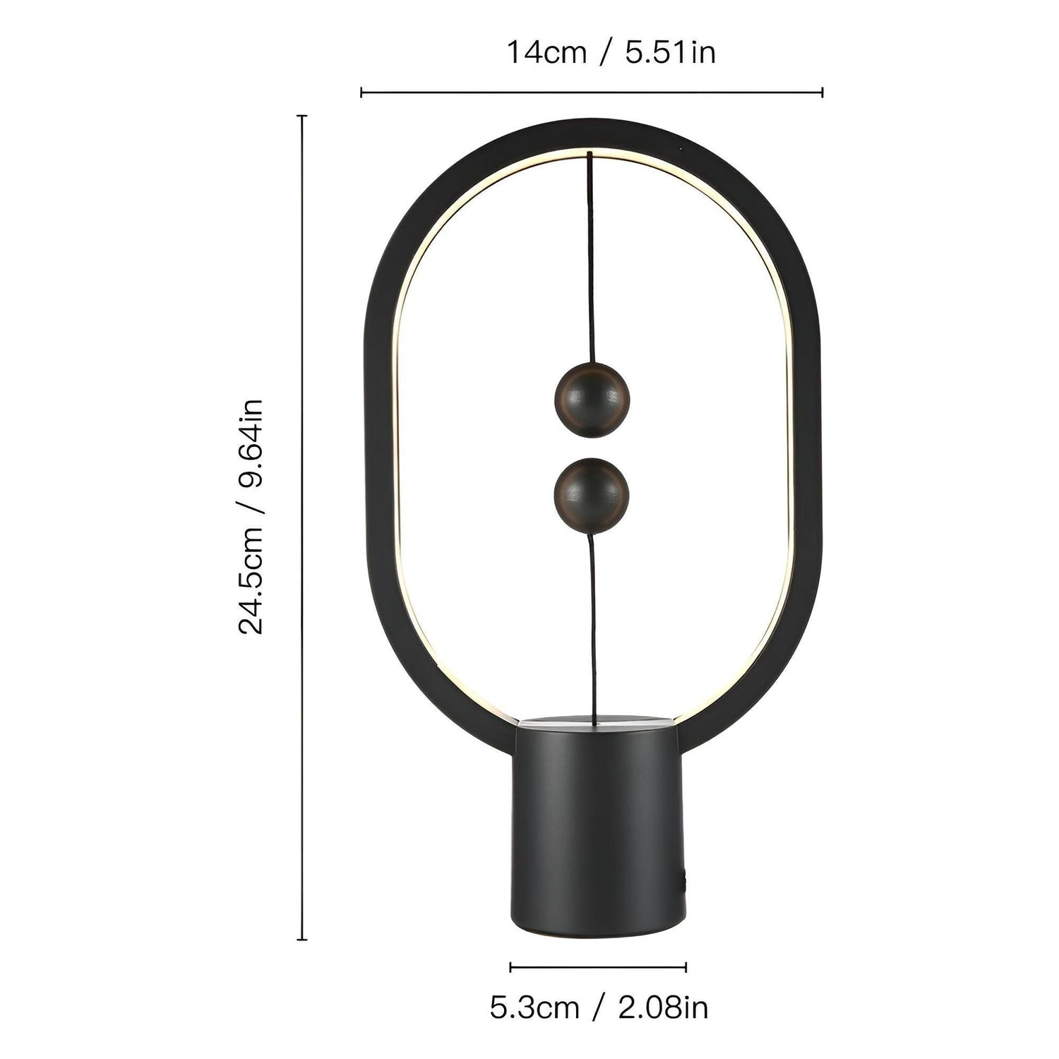BalanceGlow Lampa - Dekorativ LED Mini Balance Nattlampa