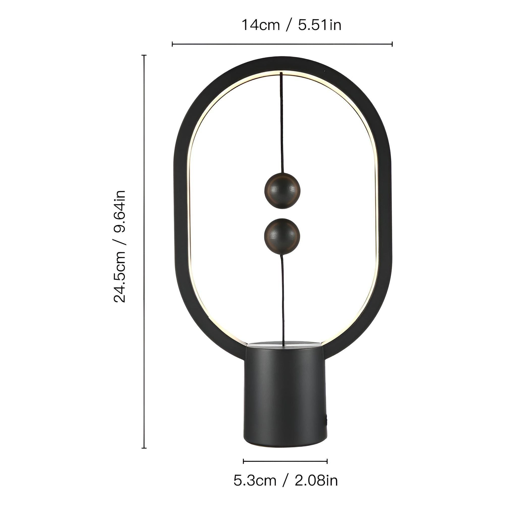BalanceGlow Lampa - Dekorativ LED Mini Balance Nattlampa