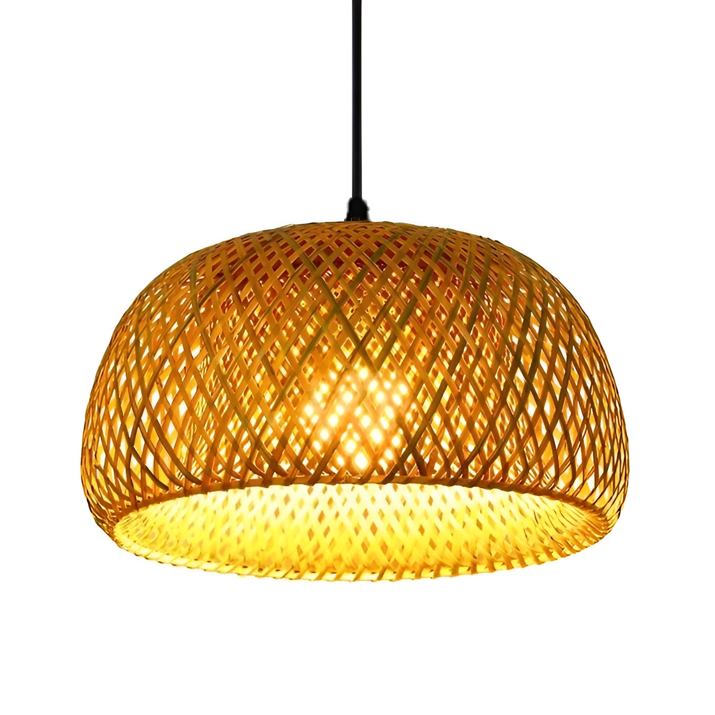 Rattanhänglampa – Stilfull bambulampa för matrum och vardagsrum