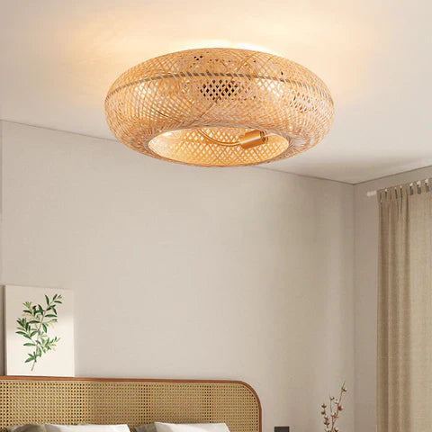 BambooAir Circo | Takfläkt med LED-ljus och fjärrkontroll i modern design