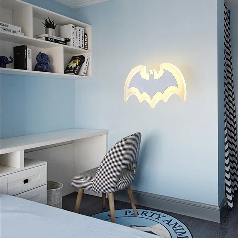 BatGlow - Kreativ LED Vägglampa för Barnrum