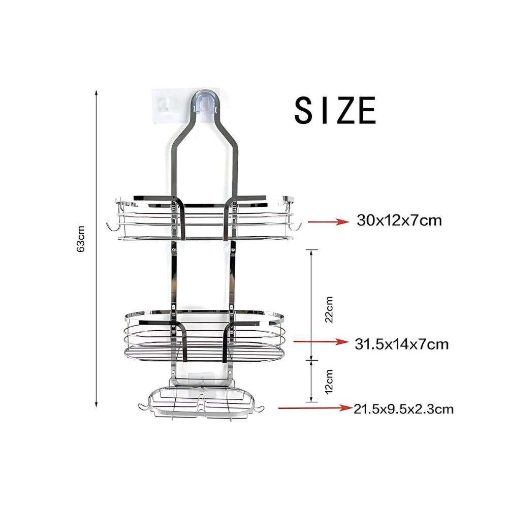 Tre Lager Duschorganiser Caddy
