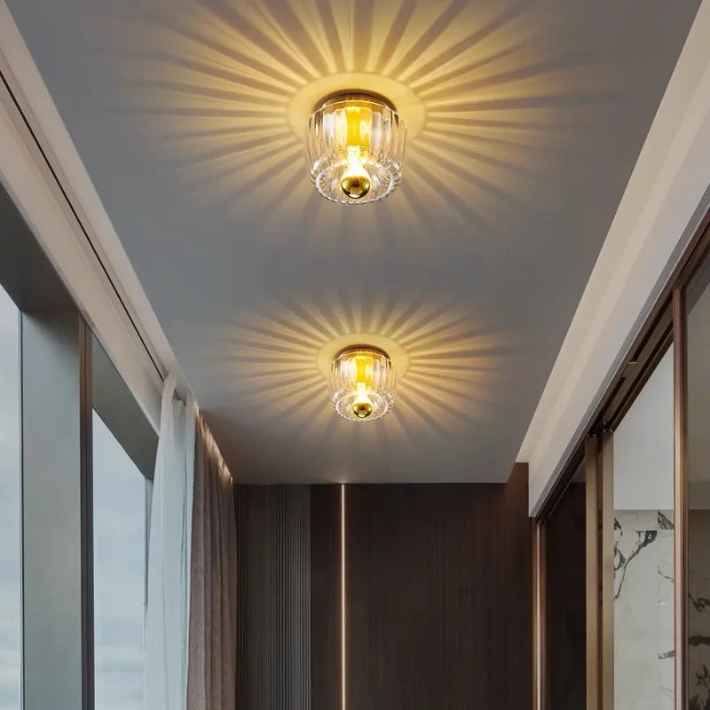 RoyaleGlow Bauhaus Glas Vägglampa - Dekorativ Vägglampa med Fantastiska Effekter för Hallar & Vardagsrum