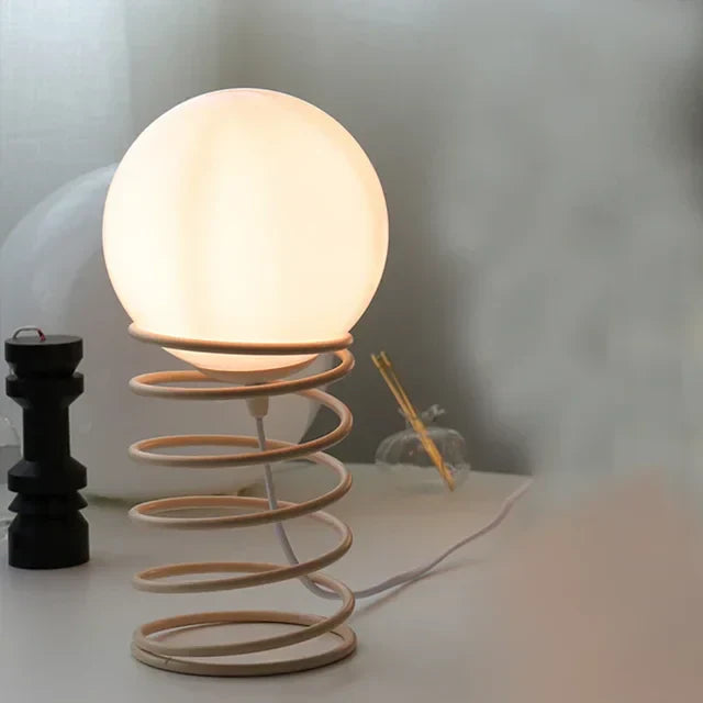 LumiMetall - Modern Metallisk Bordsbelysning med Glasdesign | Stilren Belysning