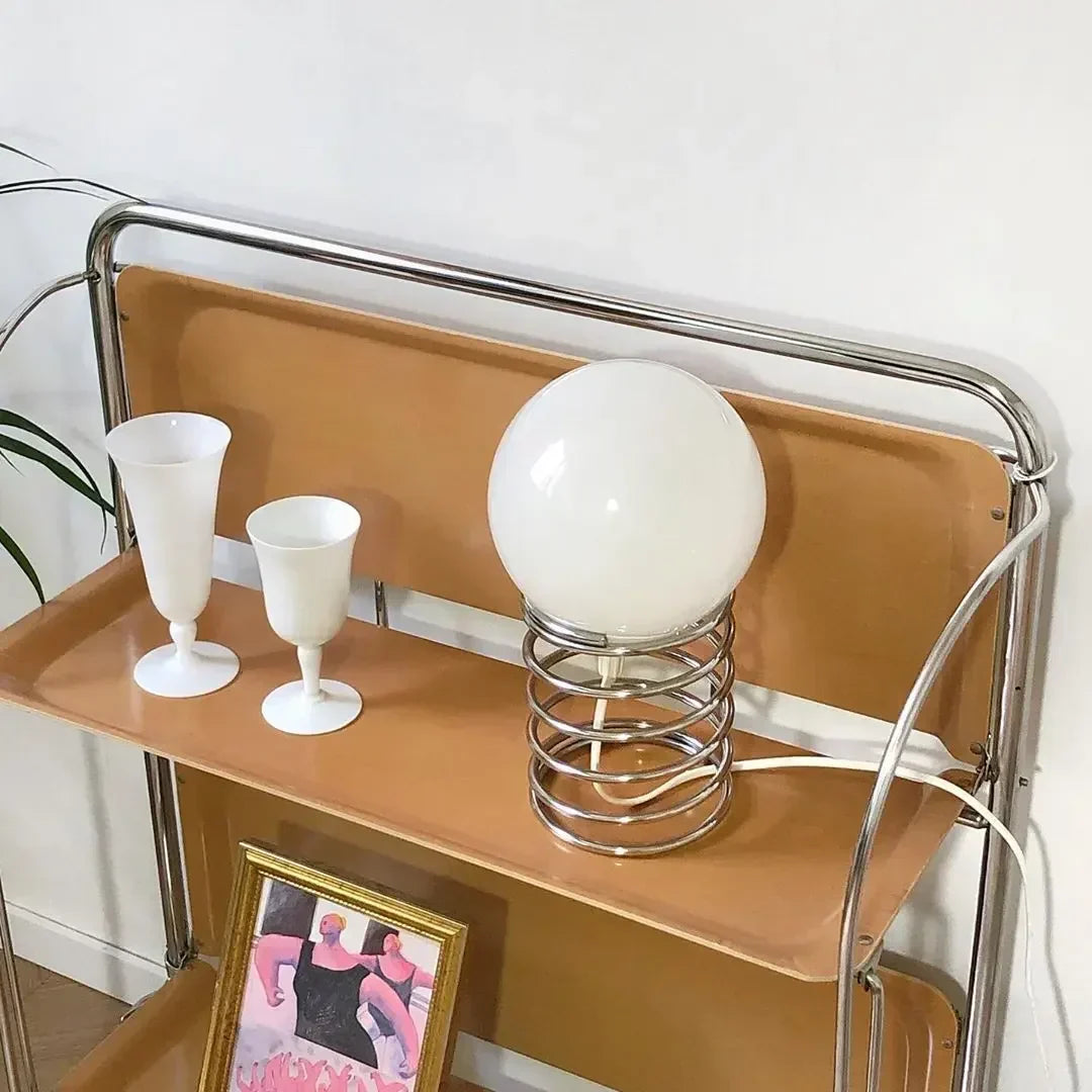 LumiMetall - Modern Metallisk Bordsbelysning med Glasdesign | Stilren Belysning