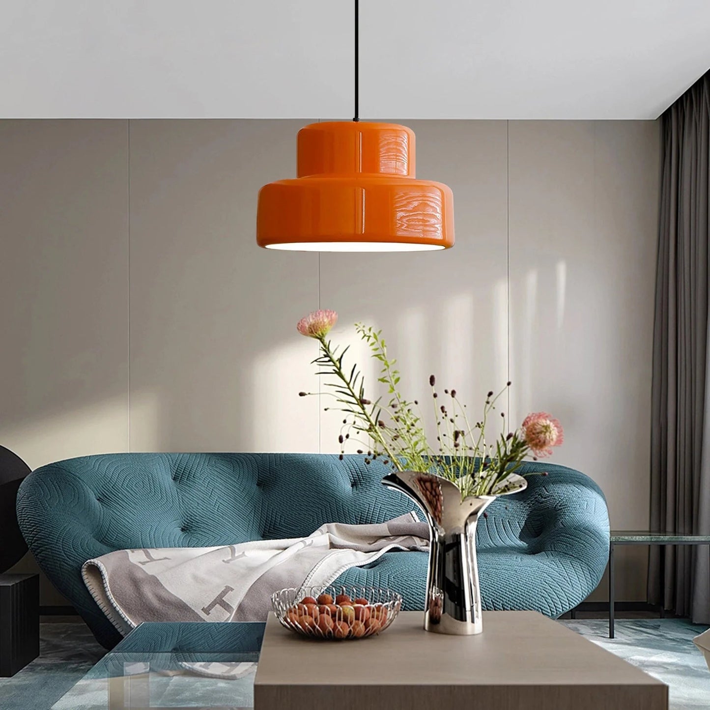 Bauhaus Vintage Orange Taklampa för Matrum